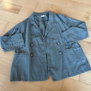 Dolan Linen Blend Unlined Blazer Jacket